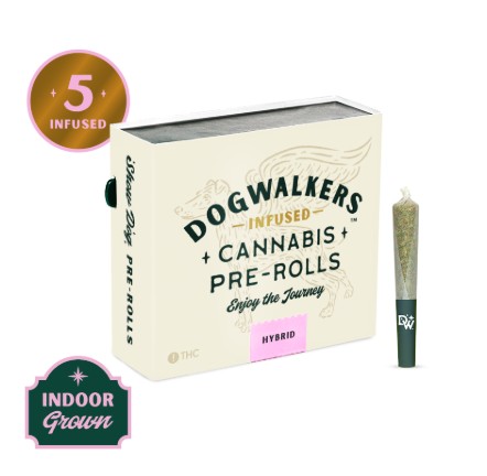 Photograph of product: Dogwalkers | Jet Fuel OG | 5pk Infused Pre-roll | 2.25g
