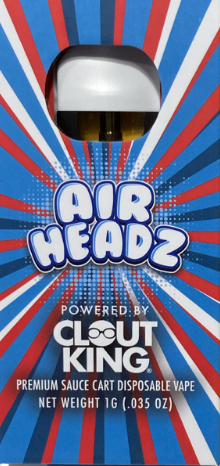 Photograph of product: Clout King Airheadz Cured Resin Sauce Disposable