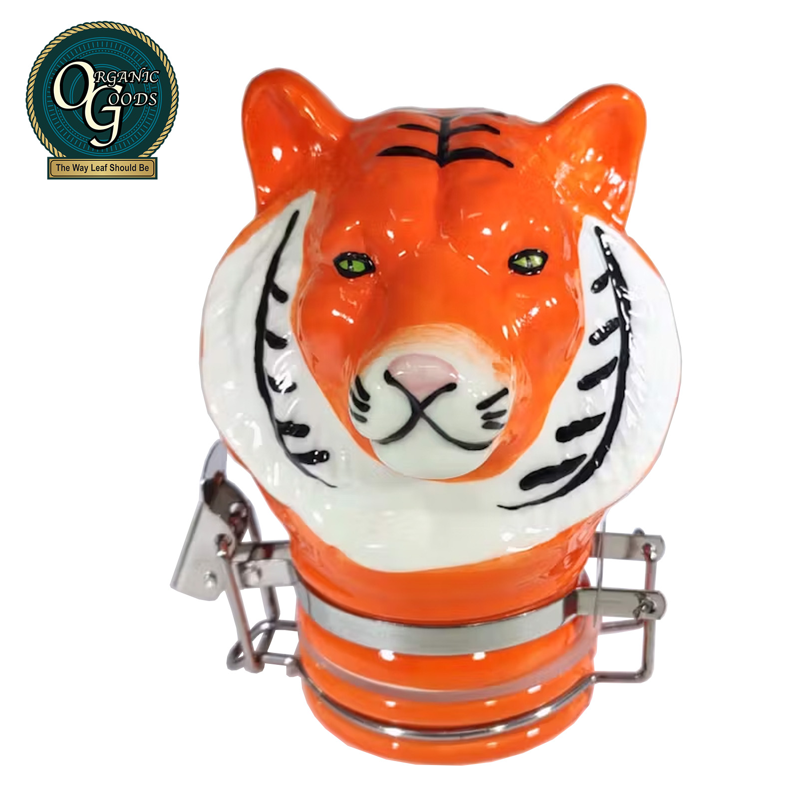 Photograph of product: Orange Tiger Stash Jar