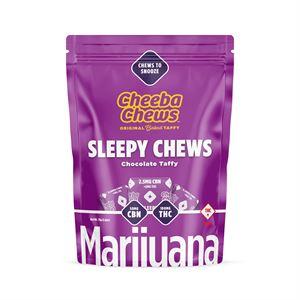 Photograph of product: Cheeba Chews | Taffy |  Sleepy Time Chocolate 100mg