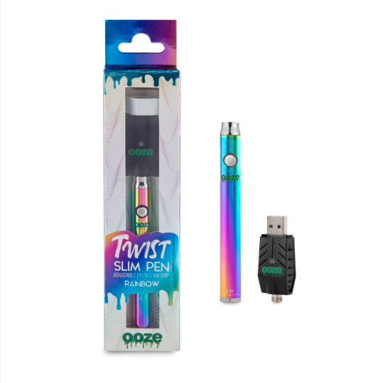 Photograph of product: Ooze - Slim Twist - Battery - Rainbow