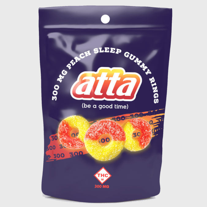 Photograph of product: Peach Sleep Gummies