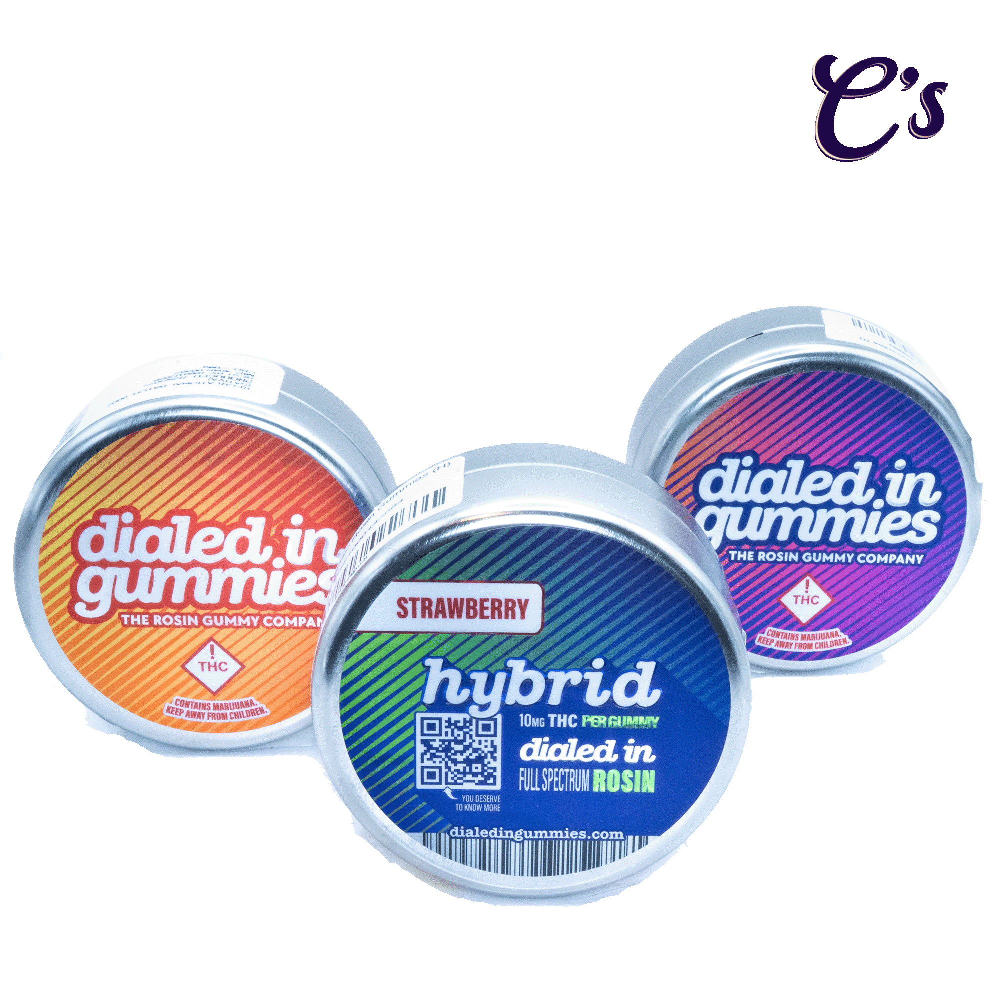 Photograph of product: Dialed In | Classic Rosin Gummies (H) Hybrid 100mg