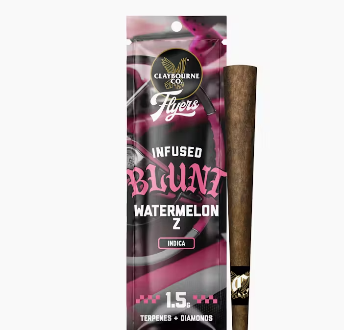Photograph of product: Claybourne Co Flyers Watermelon Z Infused Blunt 1.5g