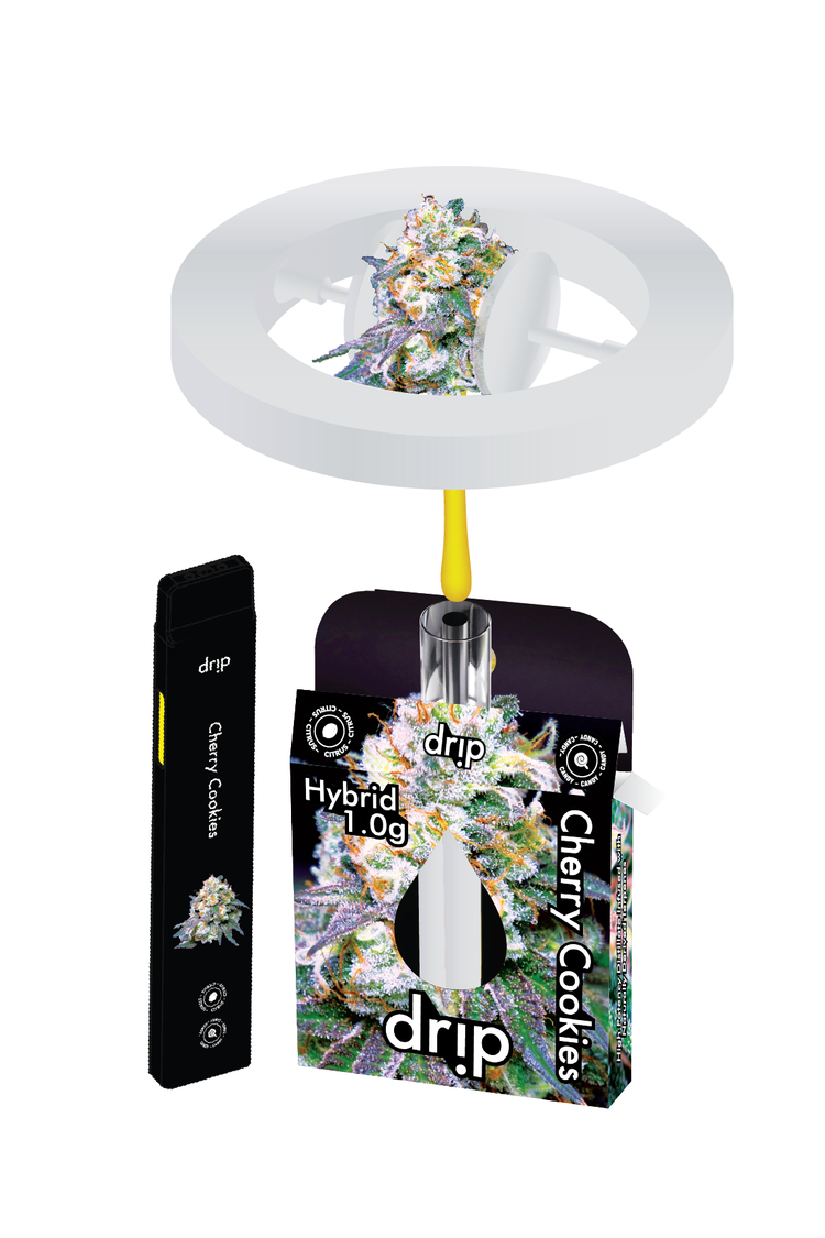 Photograph of product: Drip - 1g Cartridge - Cherry Cookies (Hybrid)