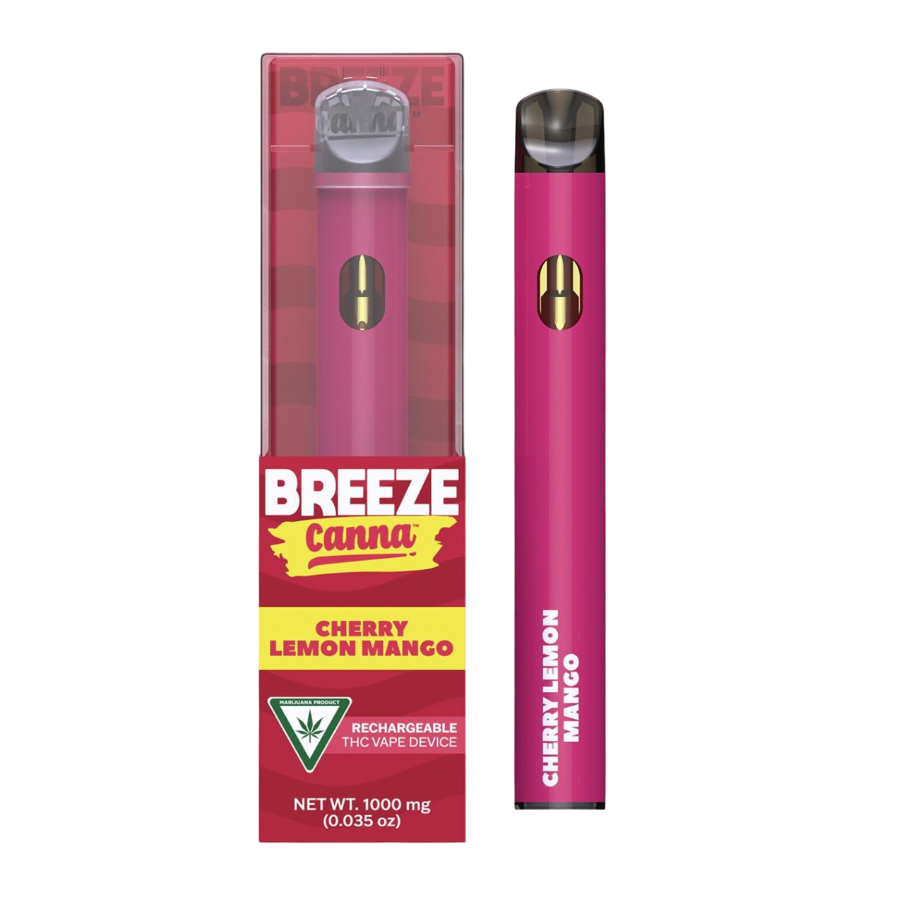 Photograph of product: Breeze Cherry Lemon Mango All-In-One Vape | 1g