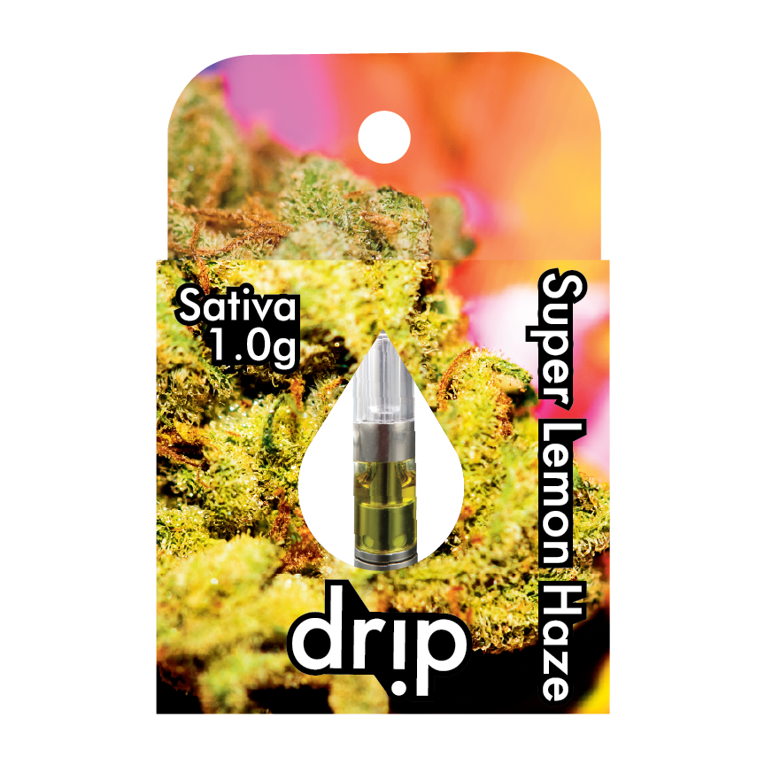 Photograph of product: Drip | Super Lemon Haze | 1G 510 Distillate Cartridge