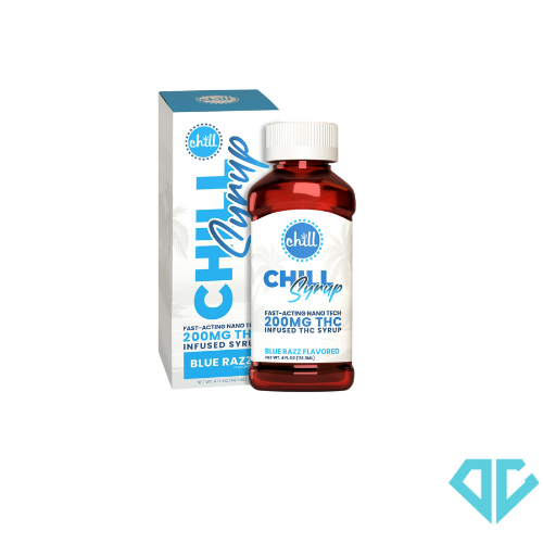 Photograph of product: Chill Medicated Blue Razz Zero Sugar Syrup 200mg