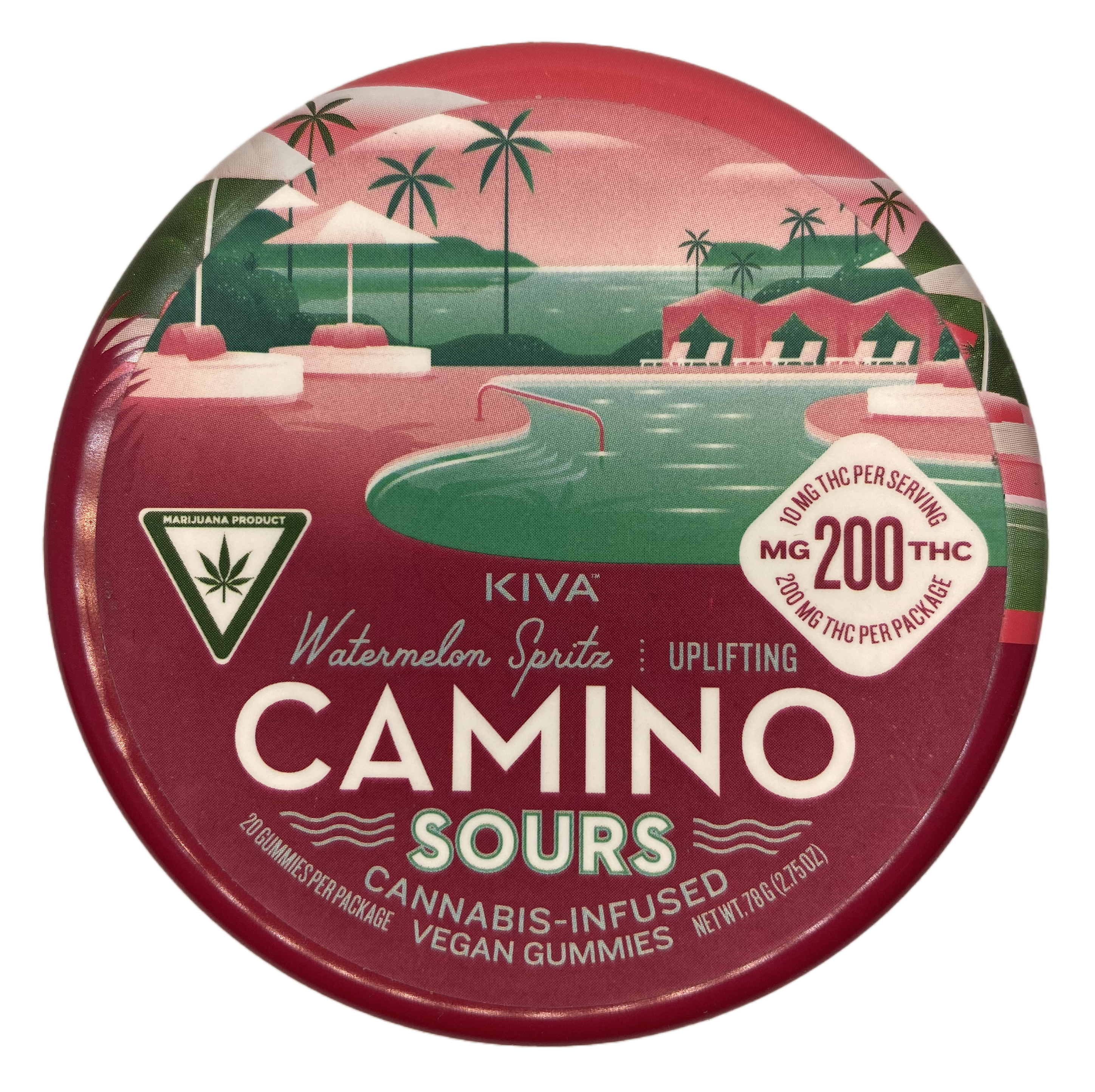 Photograph of product: Watermelon Spritz Sours | Gummy Edible | 200mg TH-oui