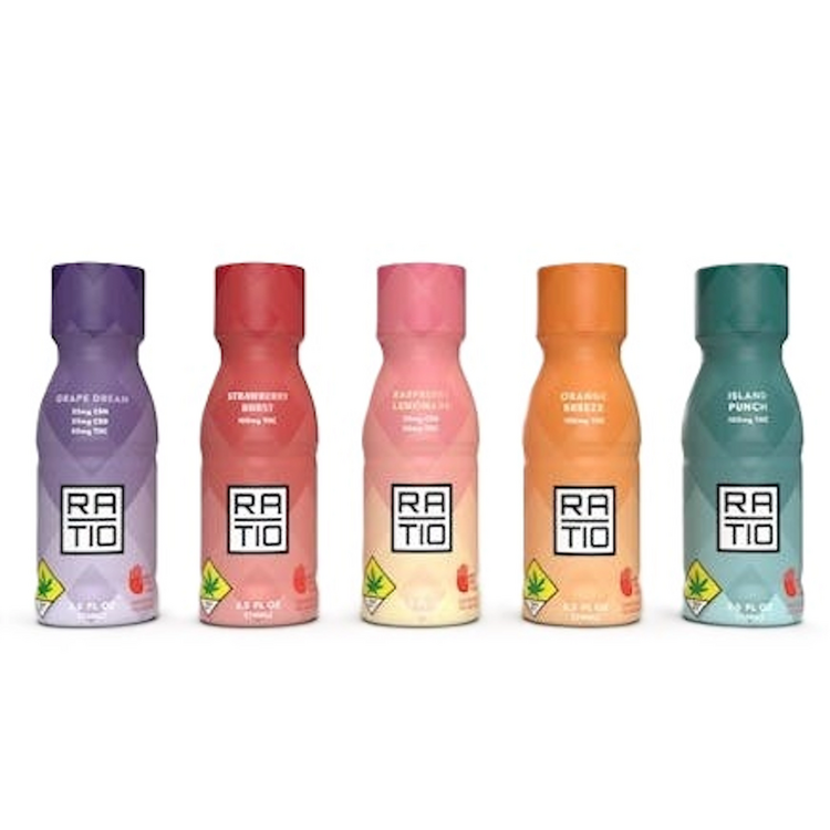 Photograph of product: Ratio: CBD 1:1 Raspberry Lemonade - Beverage Shot 100mg