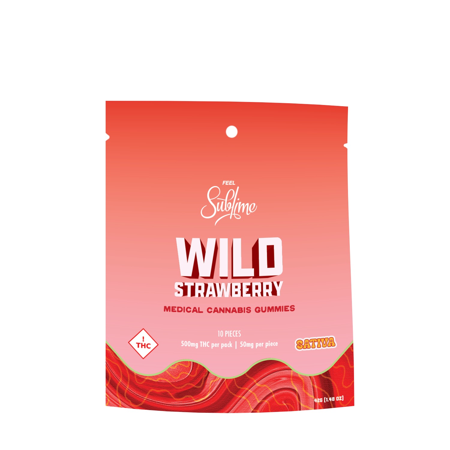 Photograph of product: Strawberry (S) Gummy 500 mg