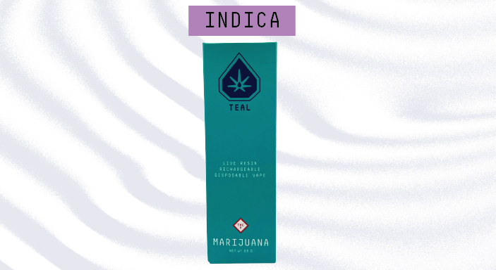 Photograph of product: TEAL - DISPOSABLE RESIN LIVE - 0.5G - TIGER MOON X APPLES & BANANAS - Oui'd