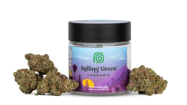 Photograph of product: Rolling Green Jar Red Runtz - 3.5g