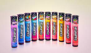 Photograph of product: Clementine Juicy Stickz Infused Pre-Roll | 0.75G | Hellavated