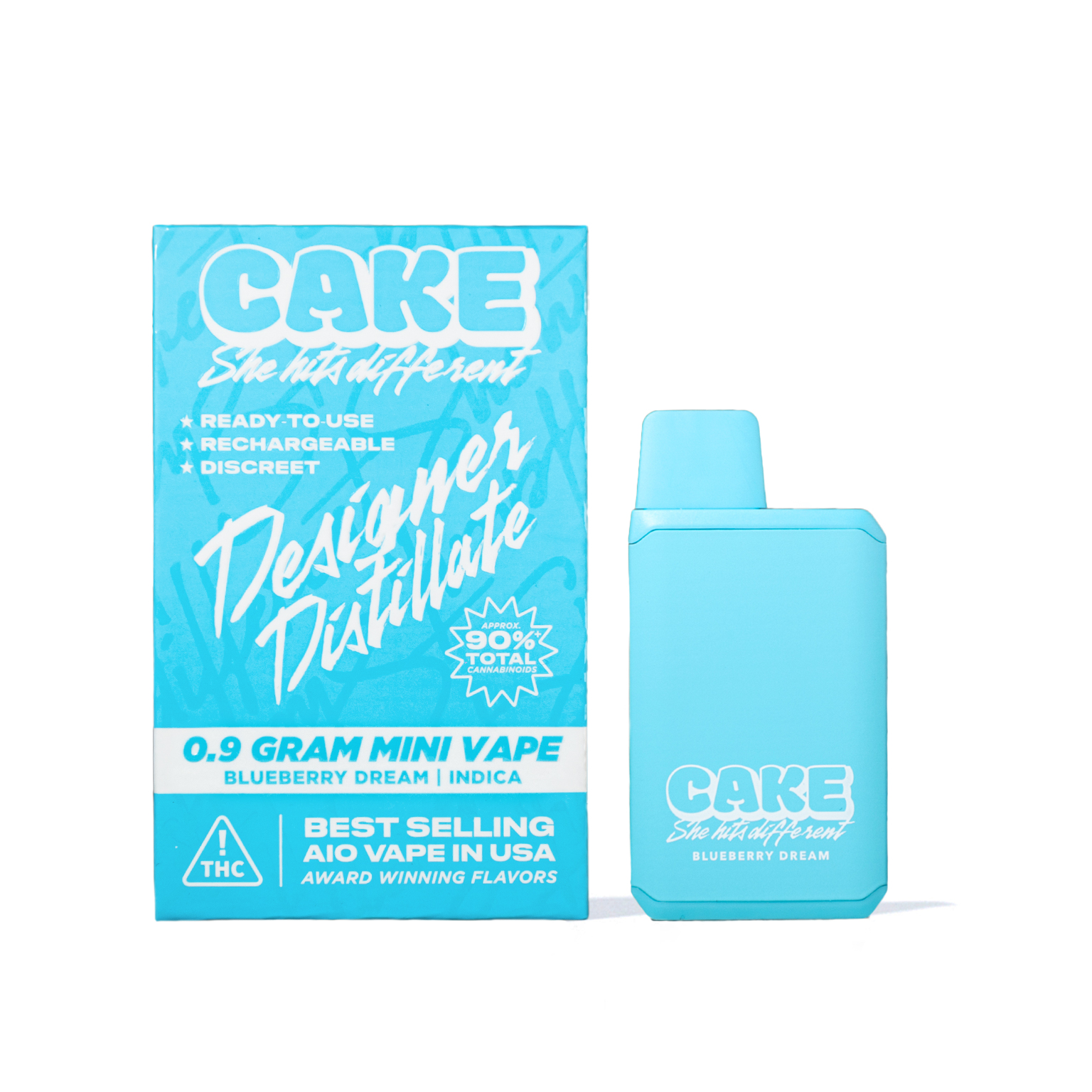 Photograph of product: Cake Blueberry Dream Disposable 0.9g