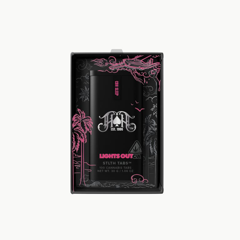 Photograph of product: STLTH TABS 100 - LIGHTS OUT CBN SLEEP - HEAVY HITTERS