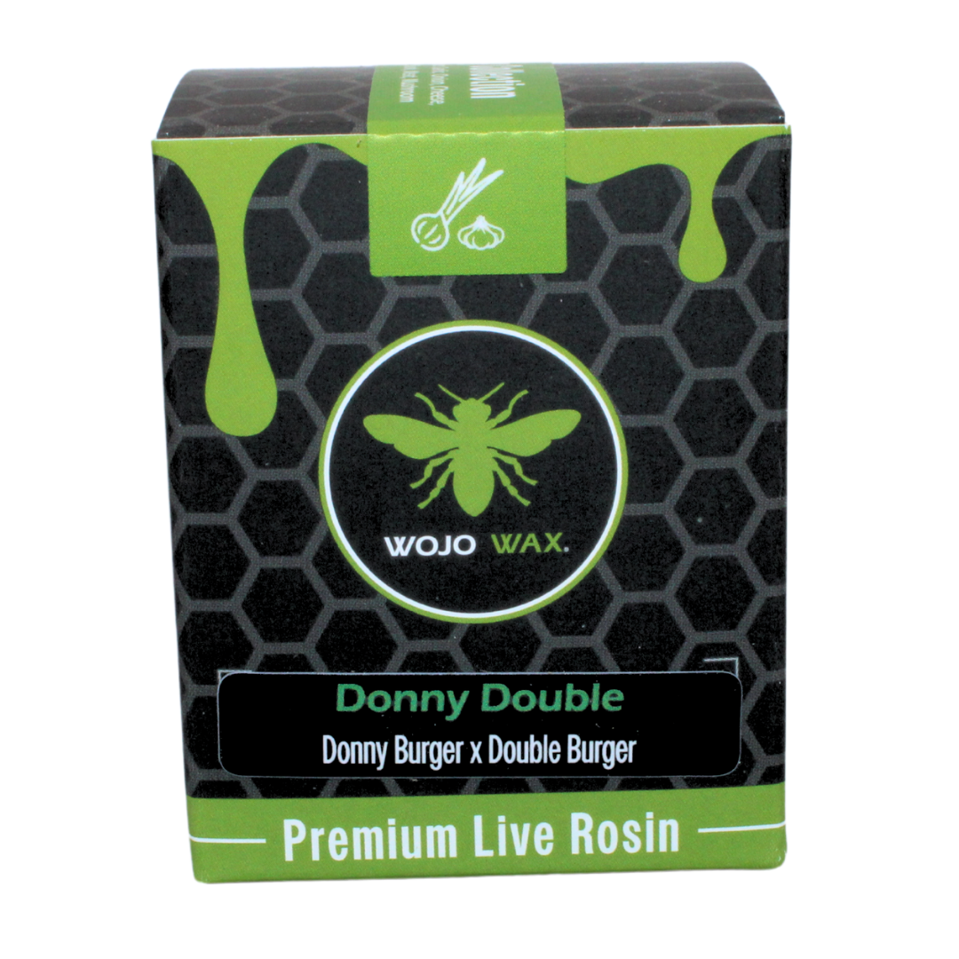 Photograph of product: WOJO CO - 1g Live Rosin - Donny Double