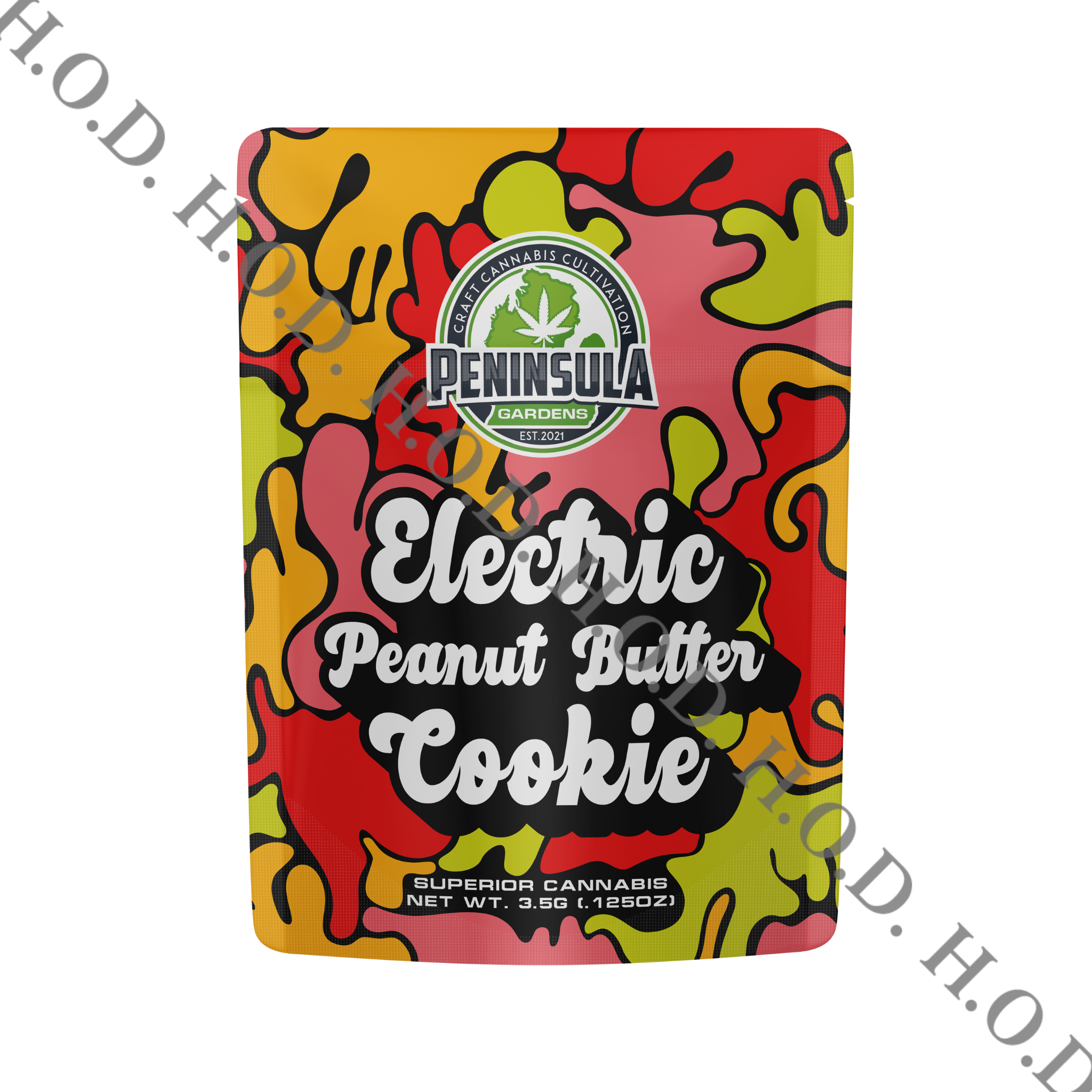 Photograph of product: Peninsula Gardens Electric Peanut Butter Cookie 3.5g