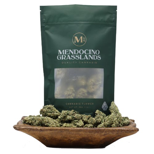 Photograph of product: Mendocino Grasslands - Mendo Kush - 14g - Mendo Kush