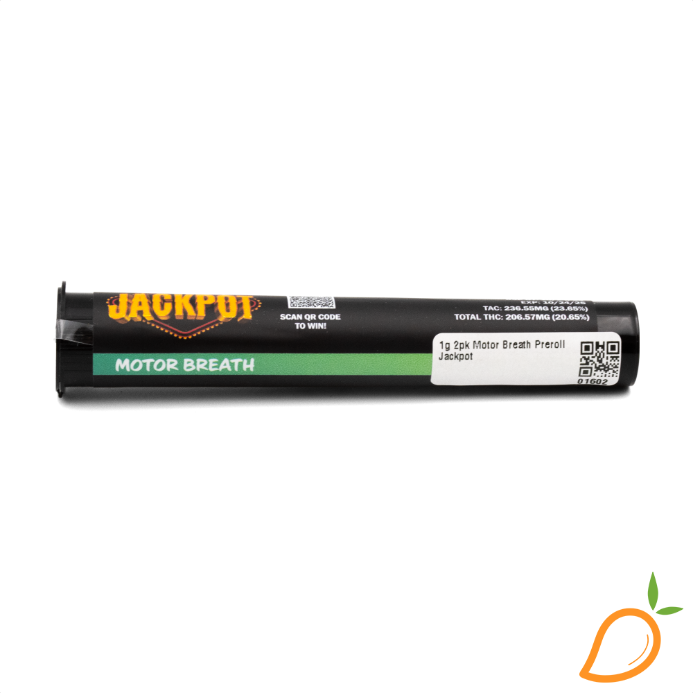 Photograph of Product: 1g 2pk Motor Breath Preroll Jackpot