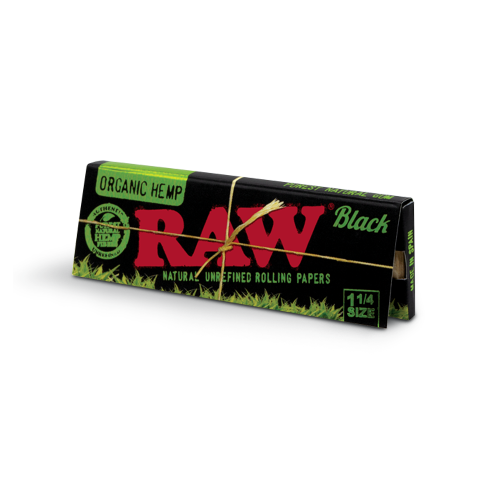 Photograph of product: Black Organic Hemp 1.25" Papers