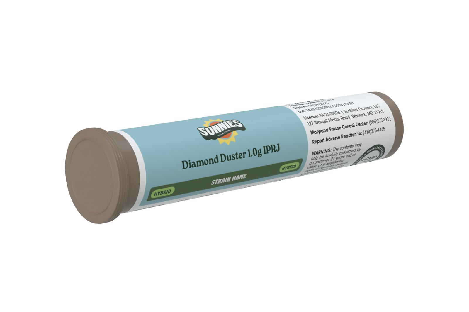 Photograph of product: SunMed | Dosidos | Diamond Duster Infused Pre-roll [1g] 1pk