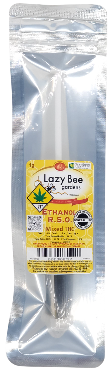Photograph of product: Lazy Bee CON Mixed TH-oui Ethanol RSO 1g