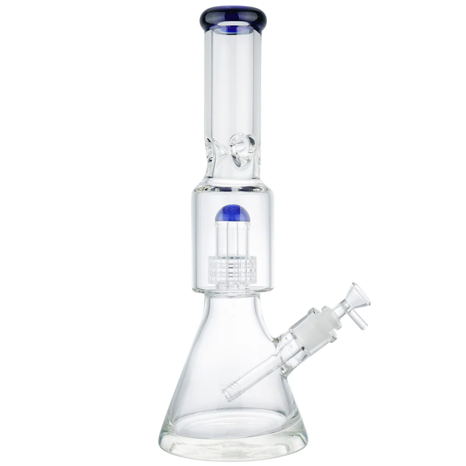 Photograph of product: (WATER PIPE) 16" MATRIX UFO PERC HEAVY BEAKER - BLUE