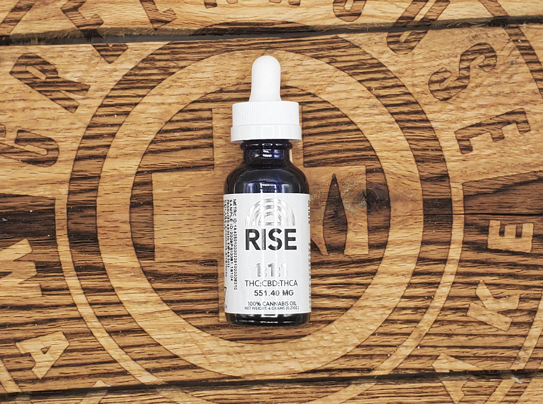 Photograph of product: Rise | 1:1:1 TH-ouiA:TH-oui:CBD | Tincture