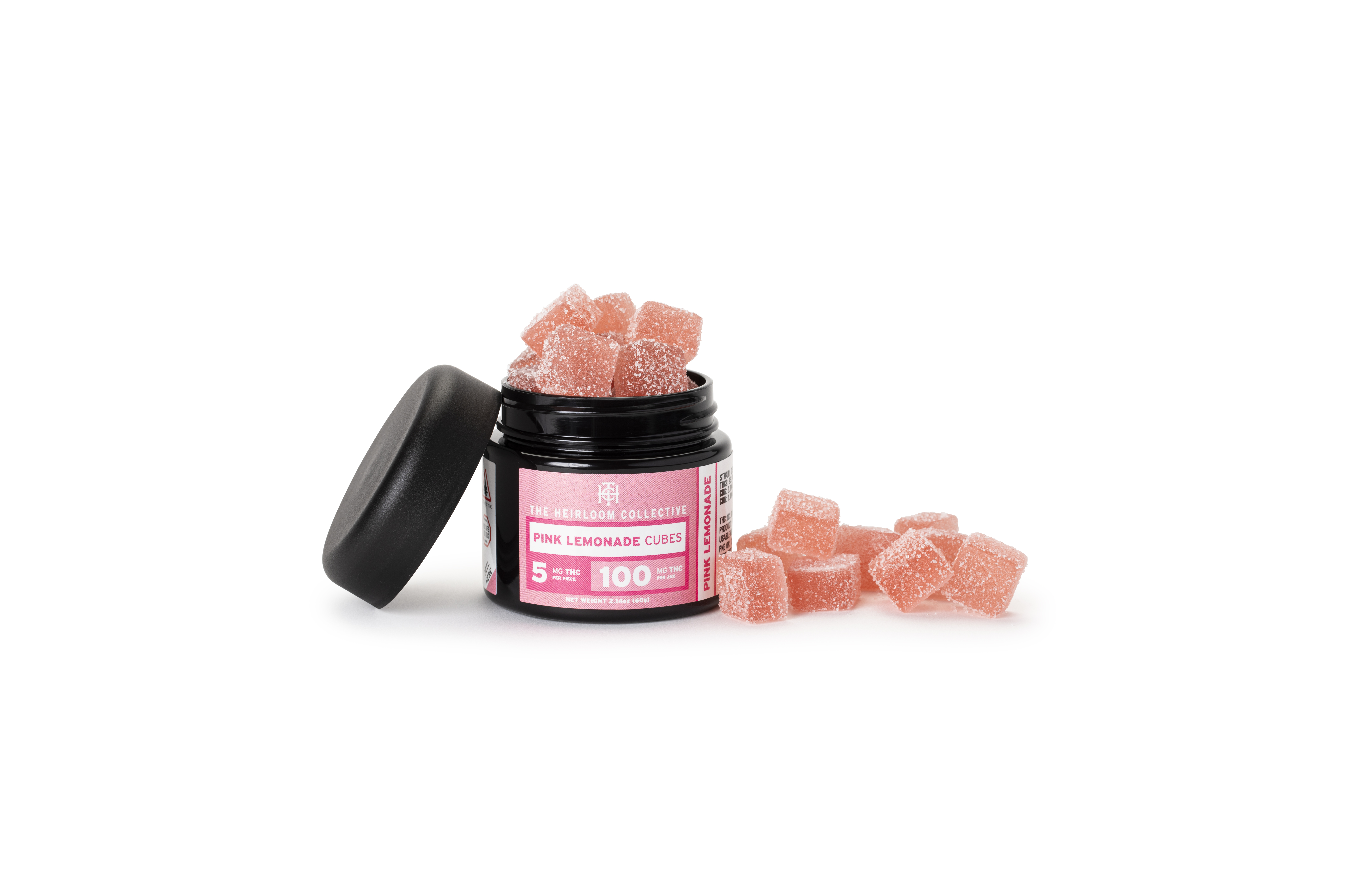 Photograph of Product: Pink Lemonade Cubes 100mg The Heirloom Collective