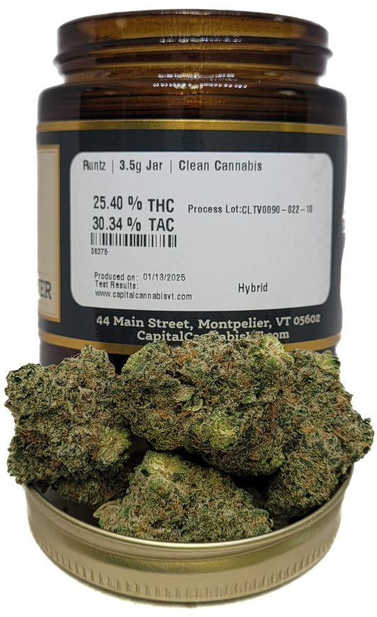Photograph of product: Runtz Jar | Clean Oui'd - 3.5g