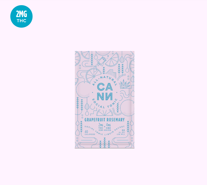 Photograph of product: Grapefruit Rosemary - 2MG THC 4 CBD Roadies 8PK