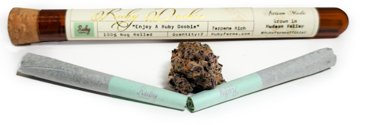 Photograph of product: Ruby Farms | Ruby Doobies 2pk | Purple Hindu Kush