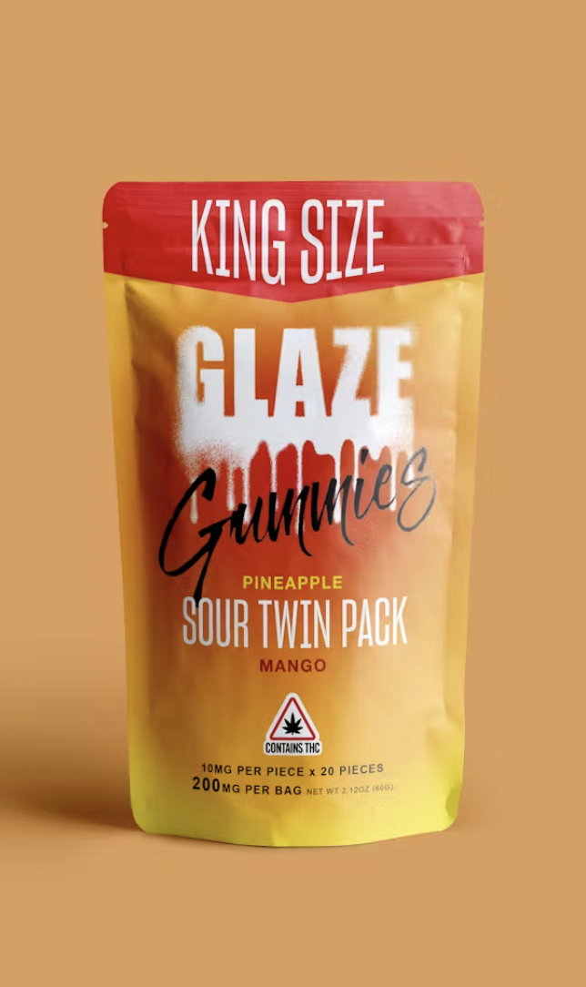 Photograph of product: Twin Pack King Size Pineapple/Mango 200MG