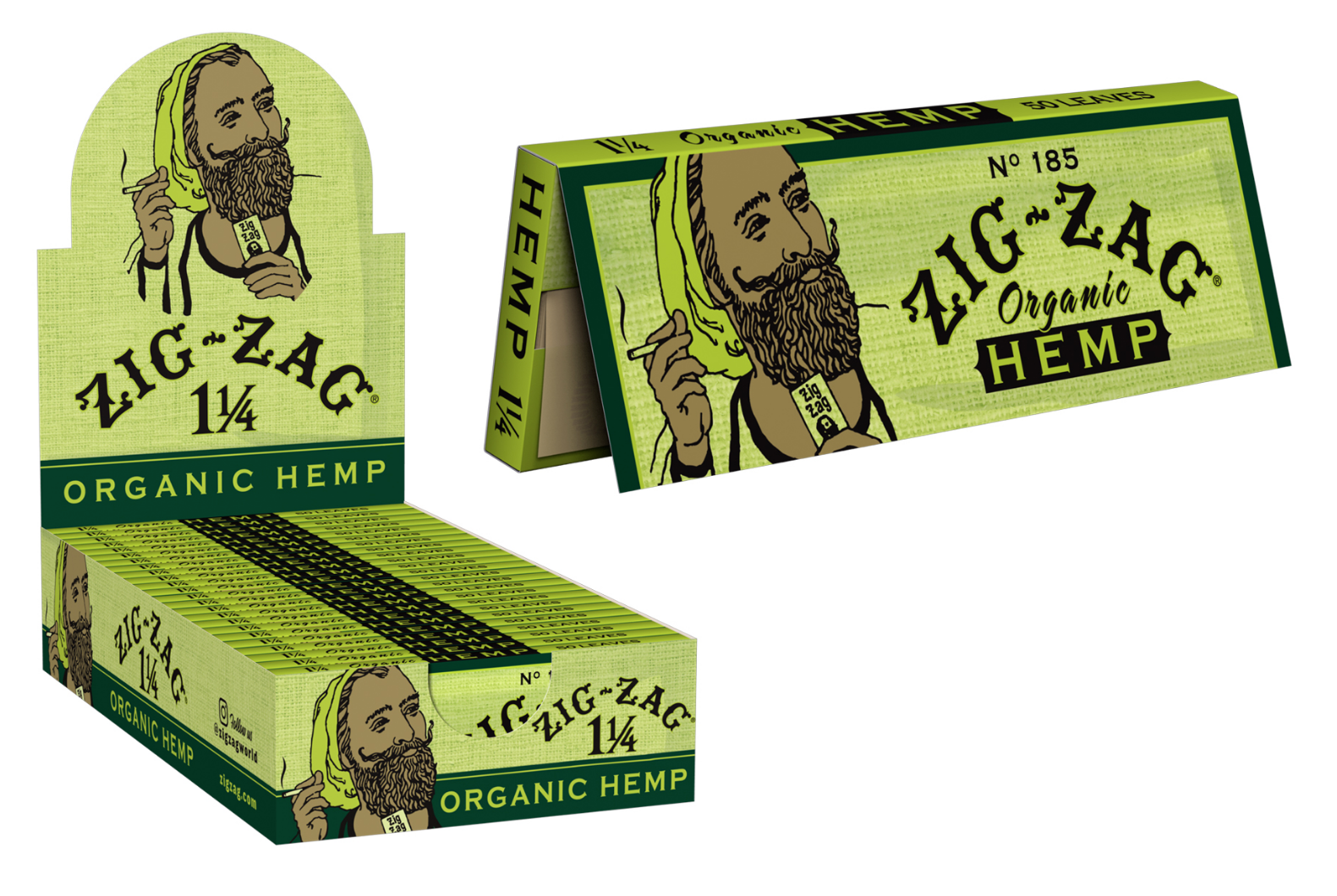 Photograph of product: ZGZ | Zig Zag Organic 1 1/4" | Rolling Papers