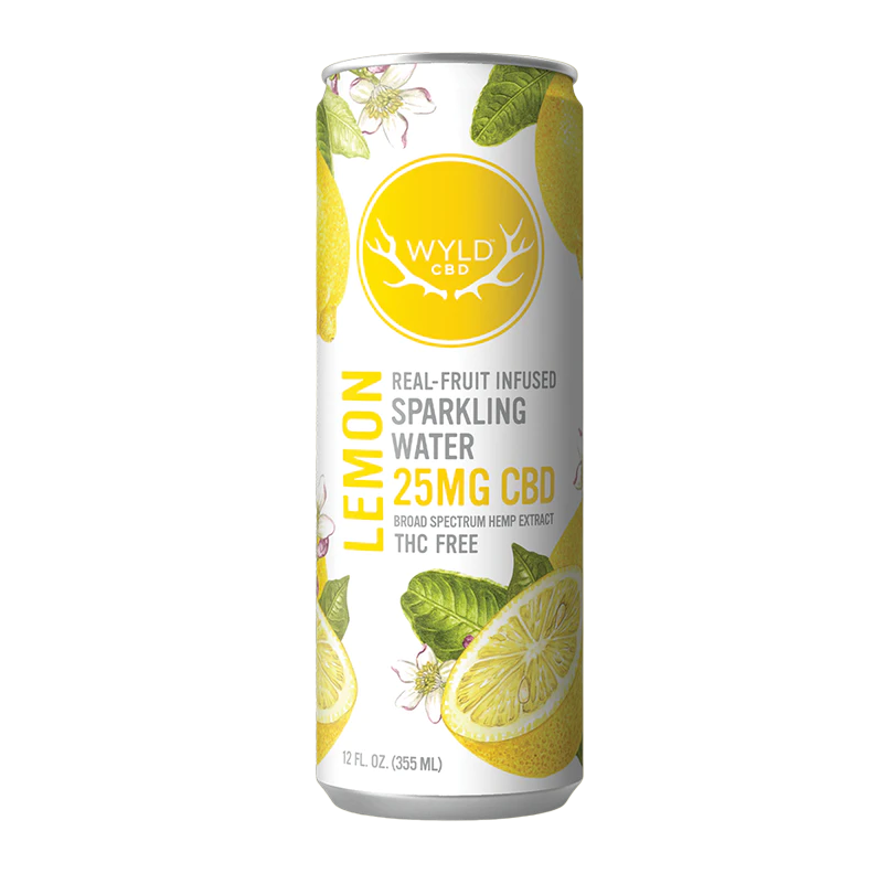 Photograph of product: Wyld CBD Lemon Sparkling Water 50mg
