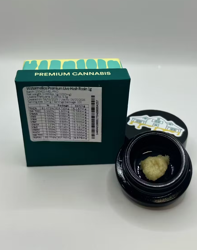 Photograph of product: WATERMELLOS | LIVE au chocolat ROSIN - 3.5 G