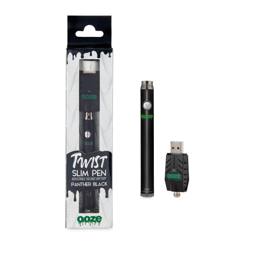 Photograph of product: Ooze | Slim Twist 320Mah Battery - Panther Black