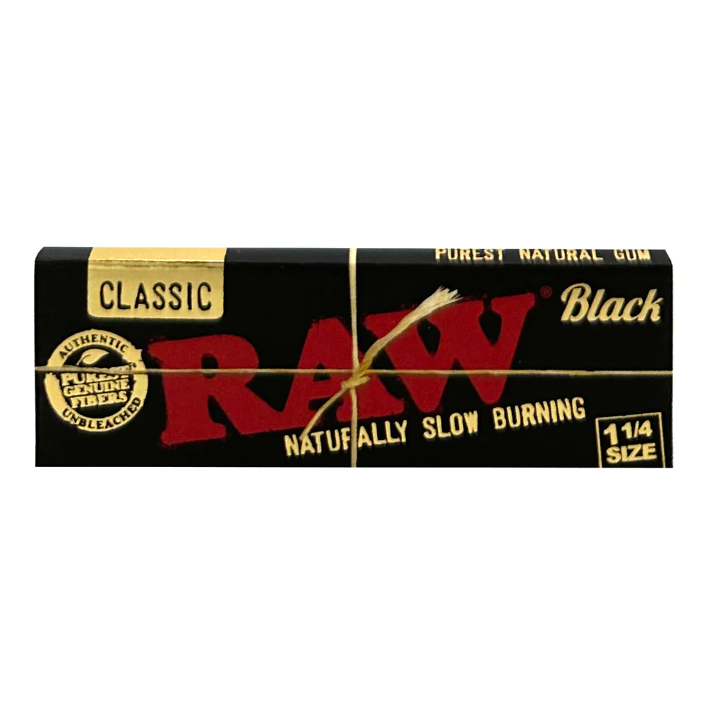 Photograph of product: RAW Black - Rolling Papers - (1 1/4 Size)