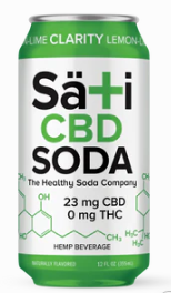 Photograph of product: Sati | Clarity Lemon Lime Soda CBD 23mg