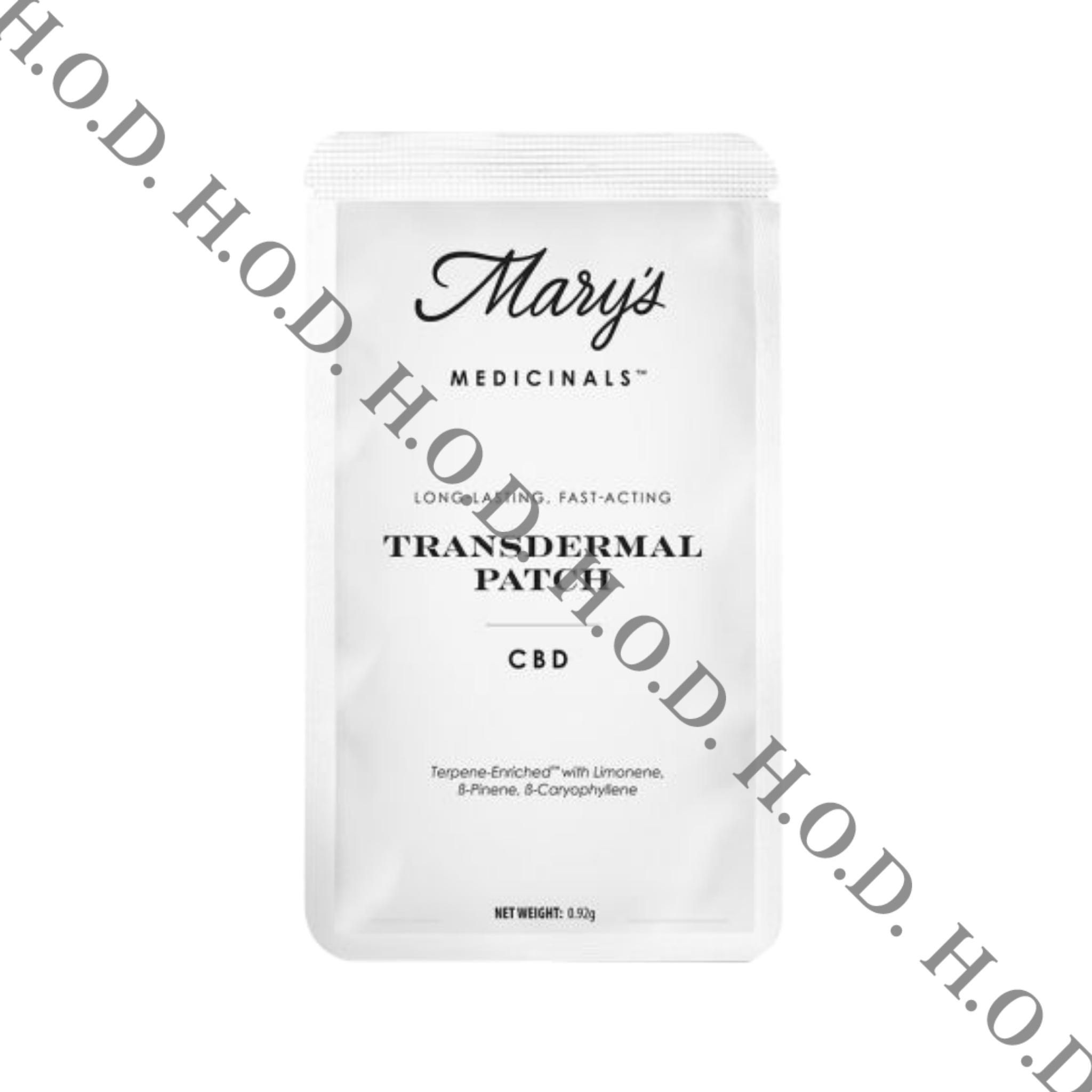 Photograph of product: Mary's Medicinals Transdermal CBD Patch 20mg