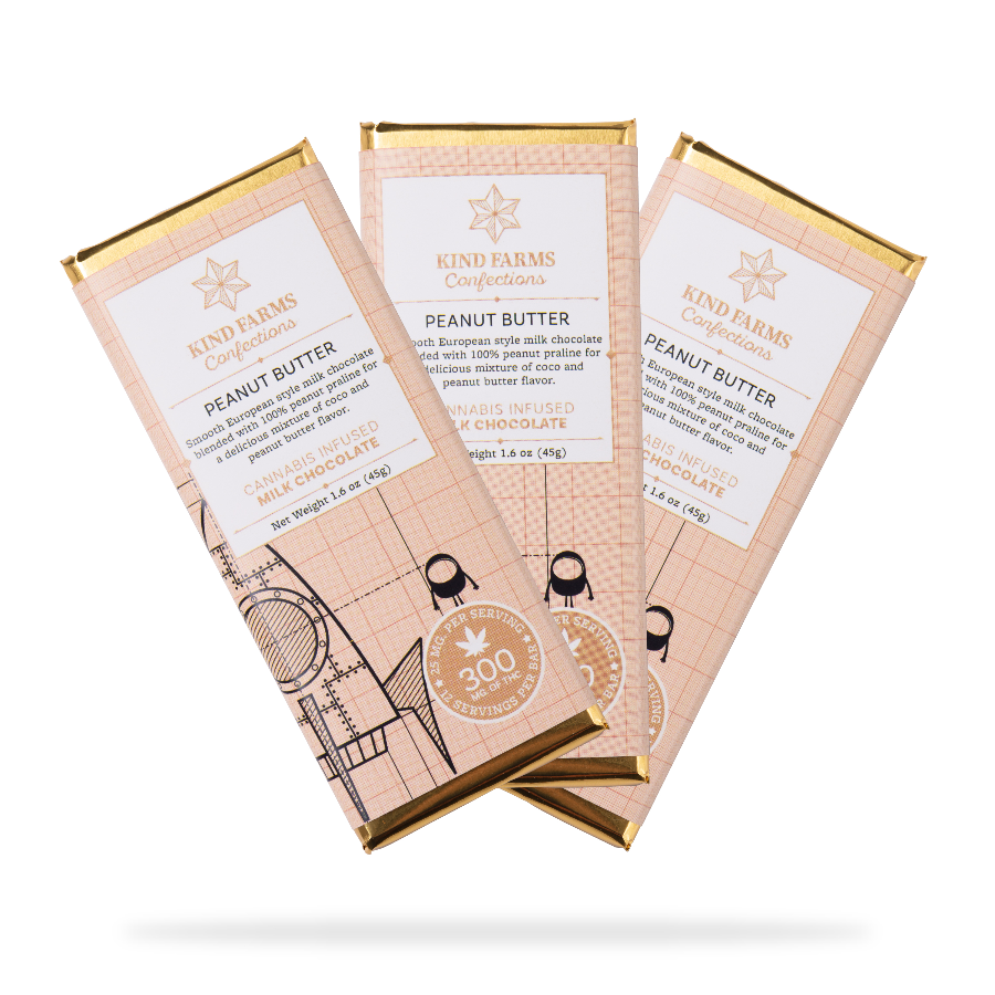 Photograph of product: 300mg KF Peanut Butter Chocolate Bar