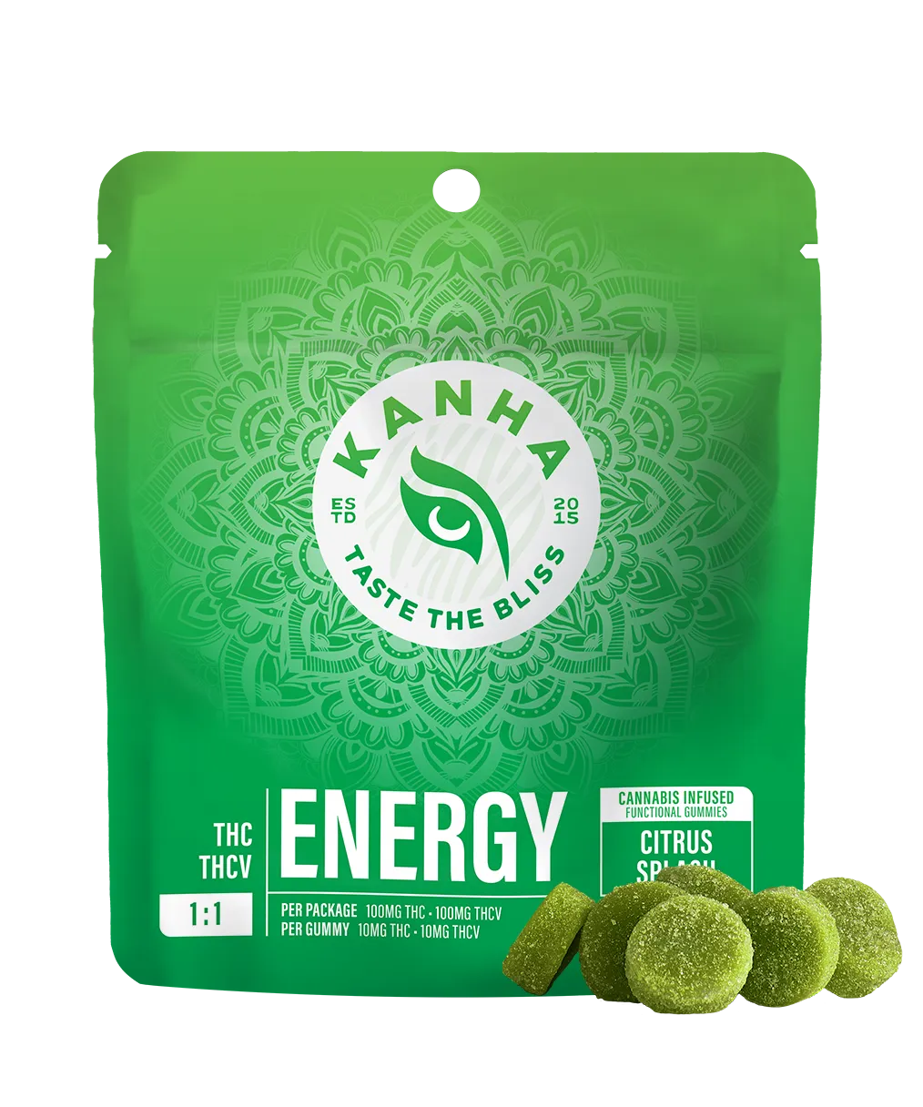 Photograph of product: Gummies | KANHA FX | Energy - Citrus Splash [1:1 THC/THCV] [10pk]