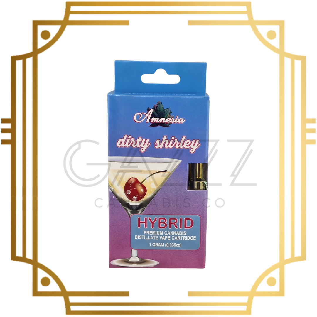 Photograph of product: Amnesia Dirty Shirely Vape Cartridge