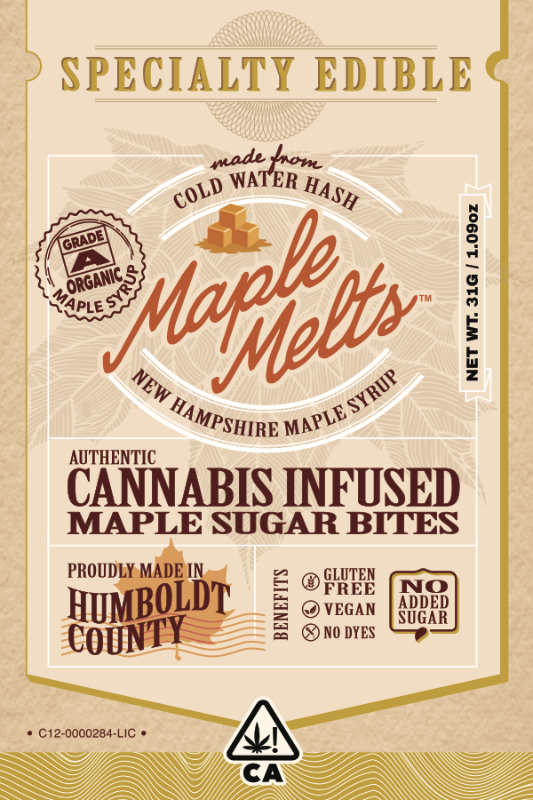 Photograph of product: MOCA | Maple Melts | 31G 100MG Edible