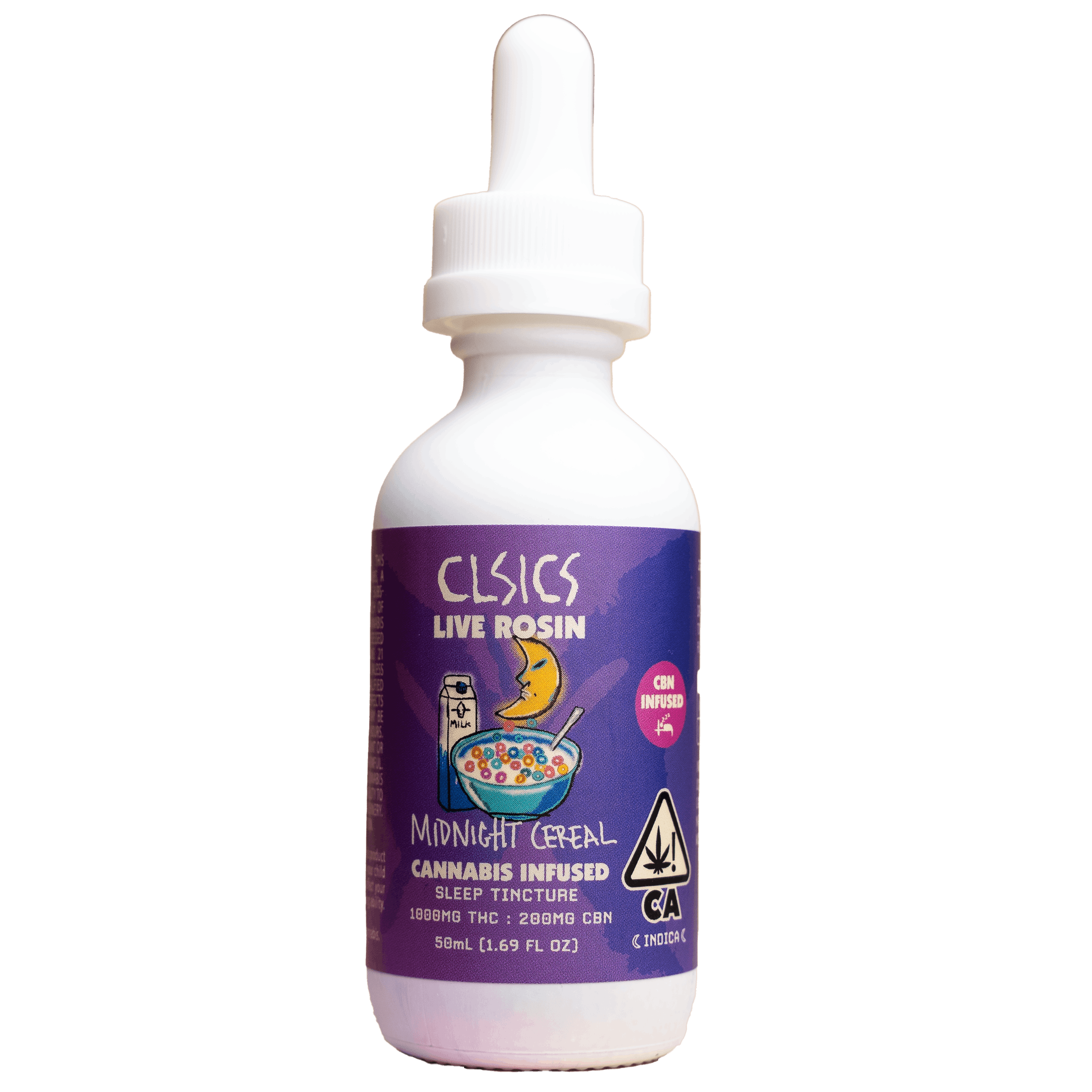 Photograph of product: CLSICS | Midnight Cereal | Oui'd/CBN | Live Rosin Sleep Tincture | 1000mg