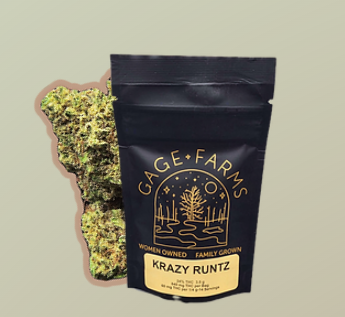 Photograph of product: Gage Farms Krazy Runtz Flower 3.5g