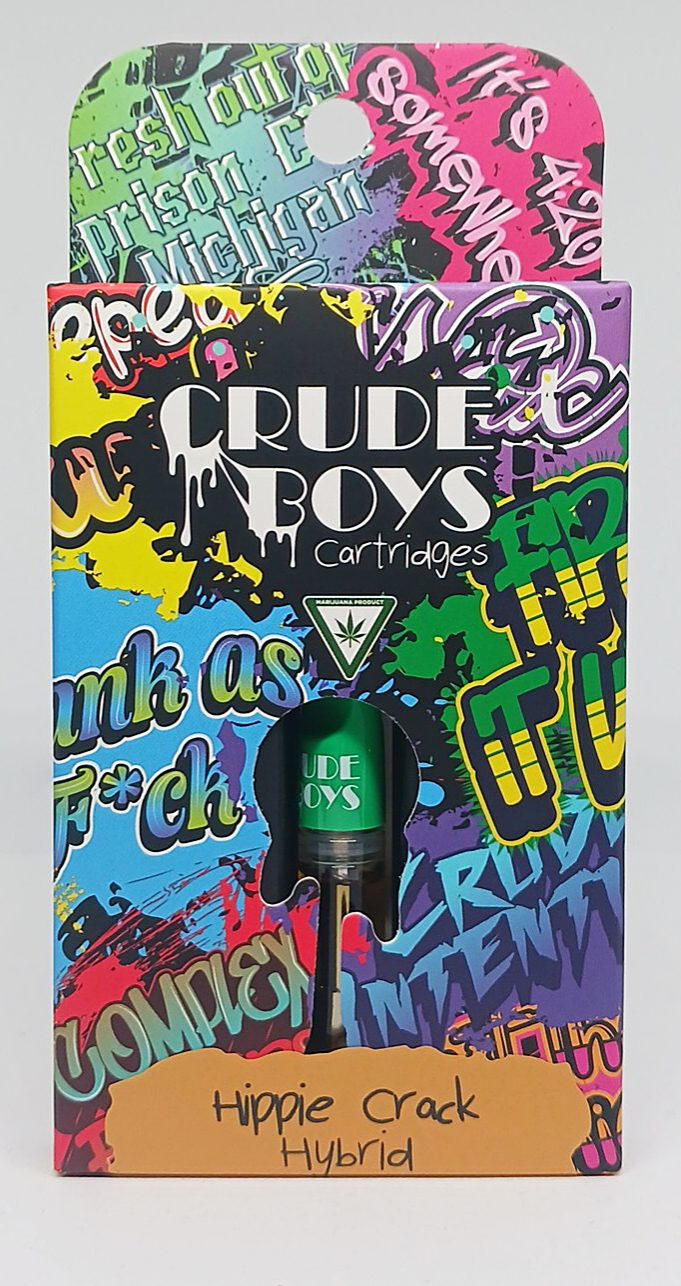 Photograph of product: Hippie Crack | 1g 510 Cart | Crude Boys