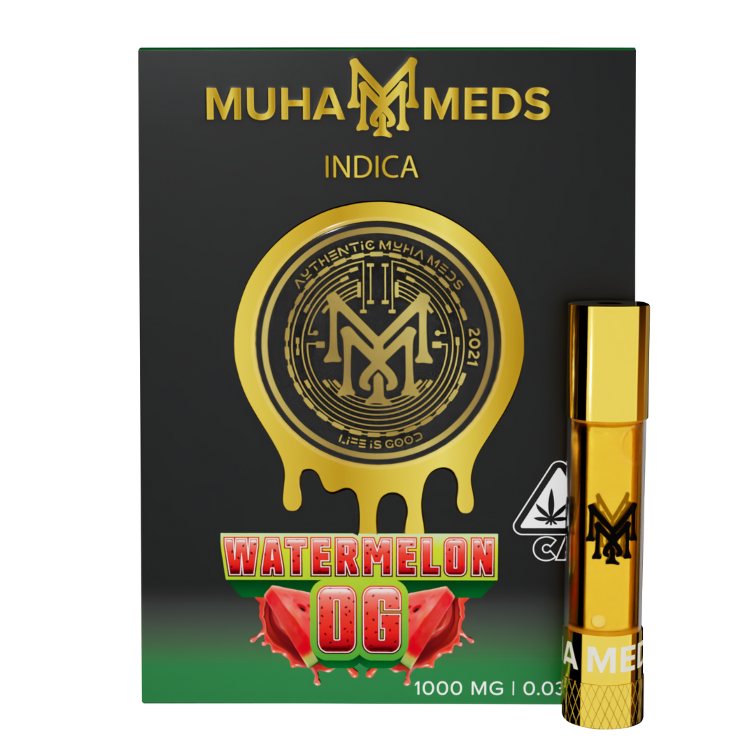 Photograph of product: MuhaMeds - 1g 510 Cart - Watermelon OG