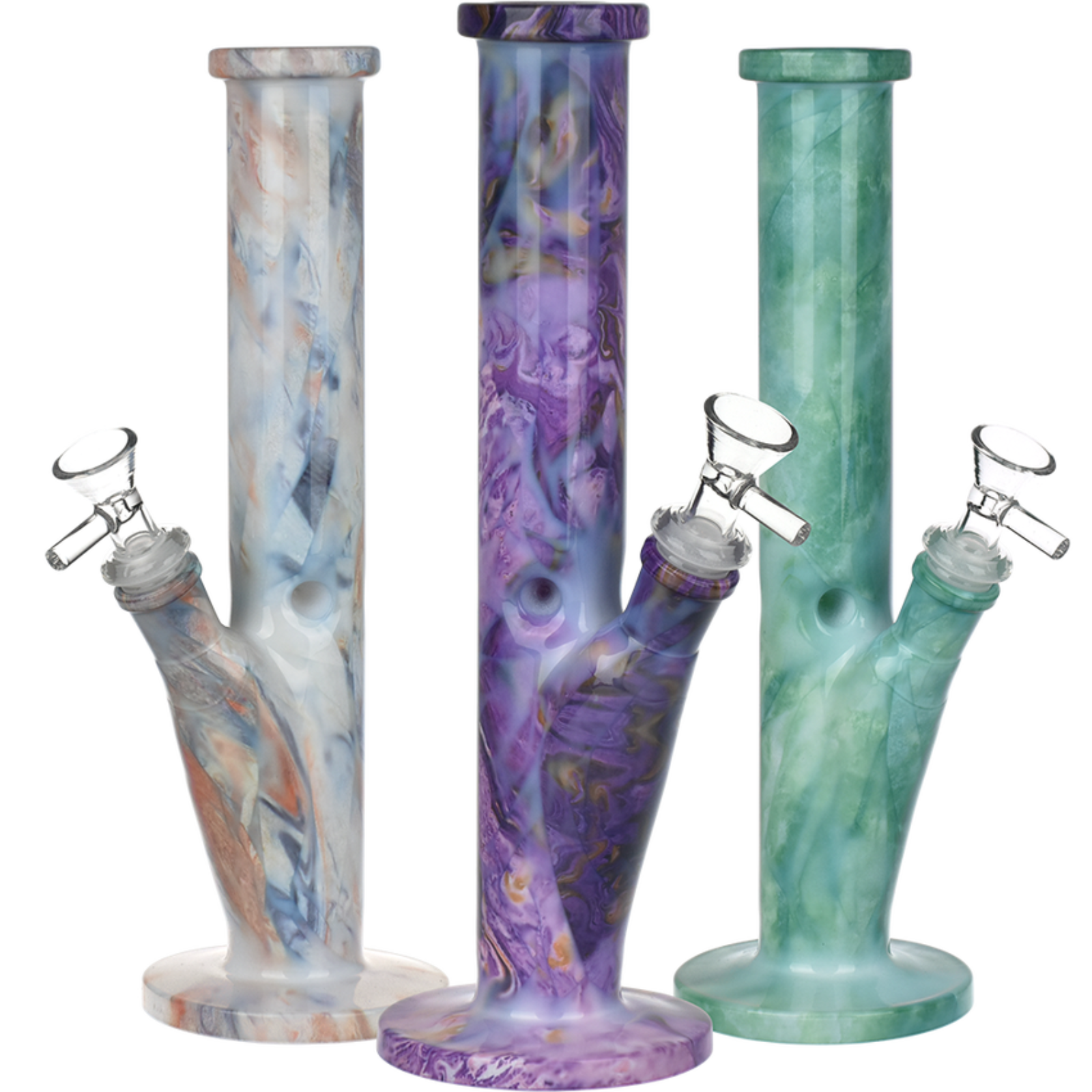 Photograph of product: Bong | Marbled Straight Tube 10.75'' | AFG